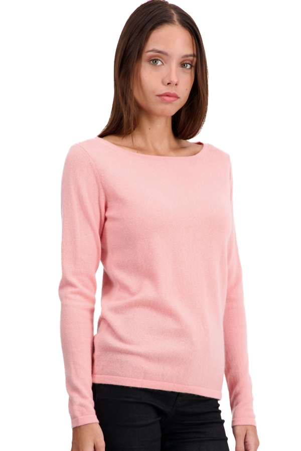 Kasjmier dames kasjmier pullover met ronde hals tennessy first tea rose xl