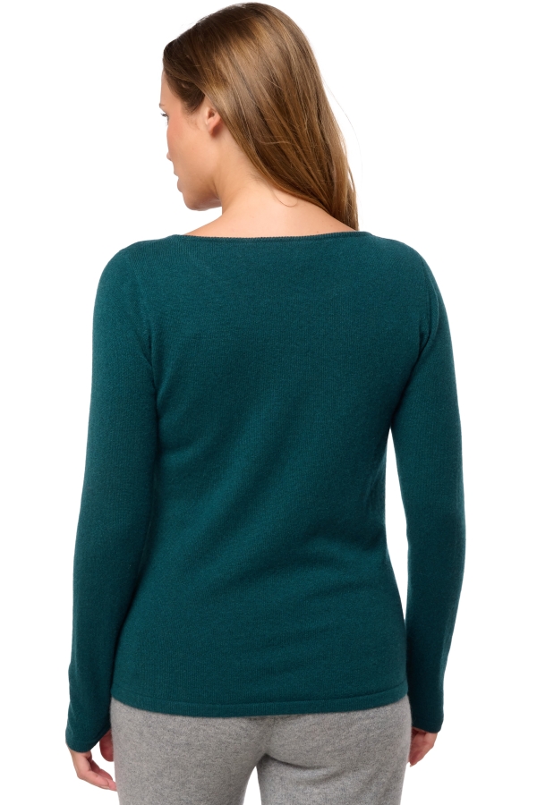 Kasjmier dames kasjmier pullover met ronde hals tennessy first vert emeraude l