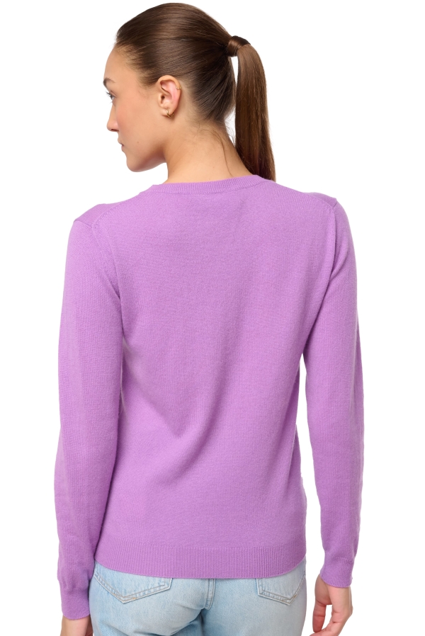 Kasjmier dames kasjmier pullover met ronde hals thalia first dahlia l