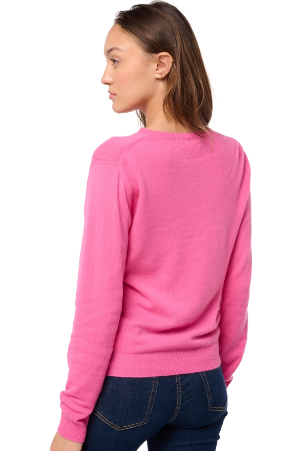 Kasjmier dames kasjmier pullover met ronde hals thalia first flashy rose 2xl