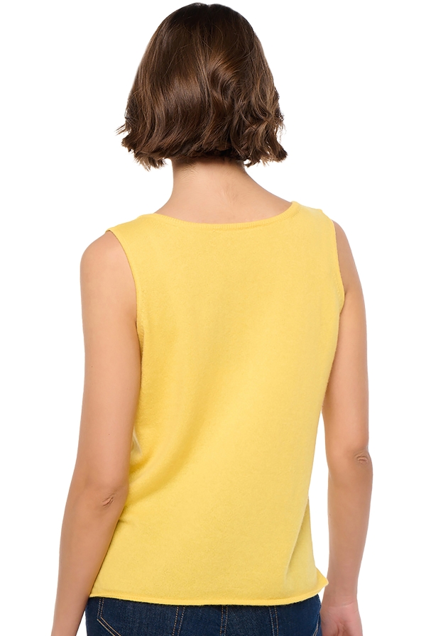 Kasjmier dames kasjmier pullover met v hals saige daffodil 