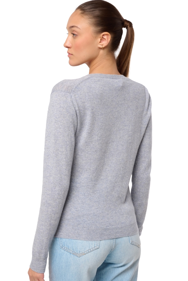 Kasjmier dames kasjmier pullover met v hals tessa first quarry l