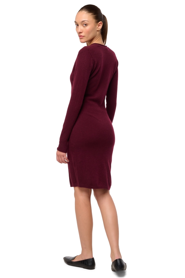 Kasjmier dames kasjmier pullover met v hals trinidad first red wine m