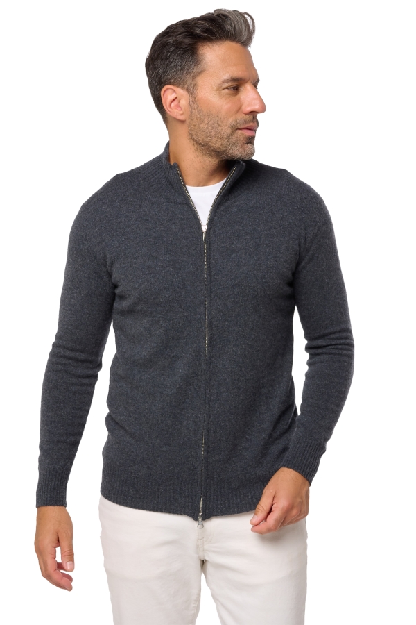 Kasjmier heren kasjmier basic pullovers voor lage prijzen thobias first dark grey 2xl