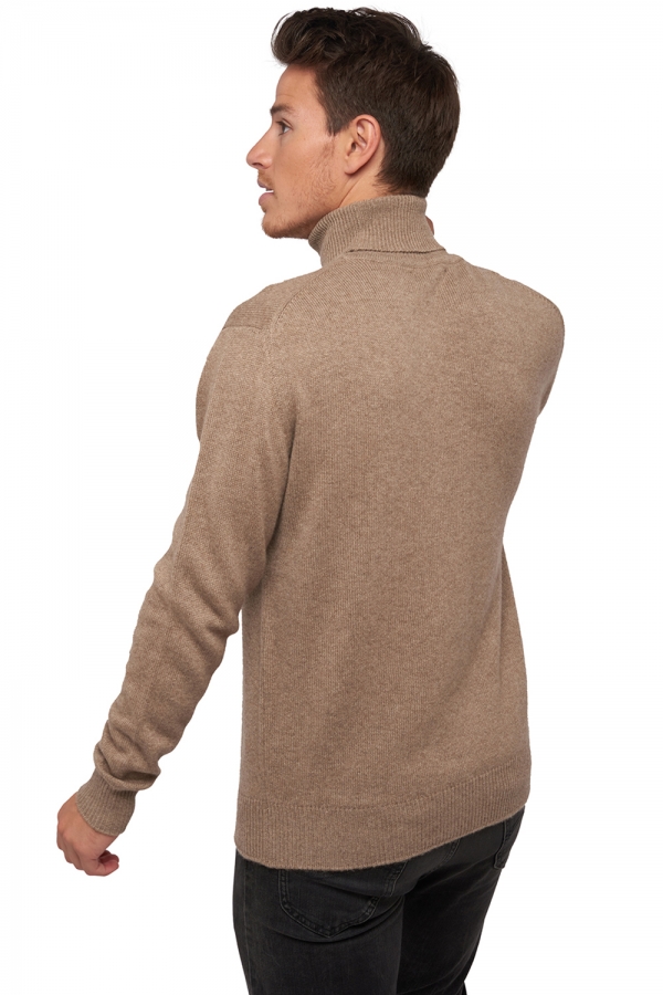 Kasjmier heren kasjmier dikke trui edgar 4f natural brown 2xl