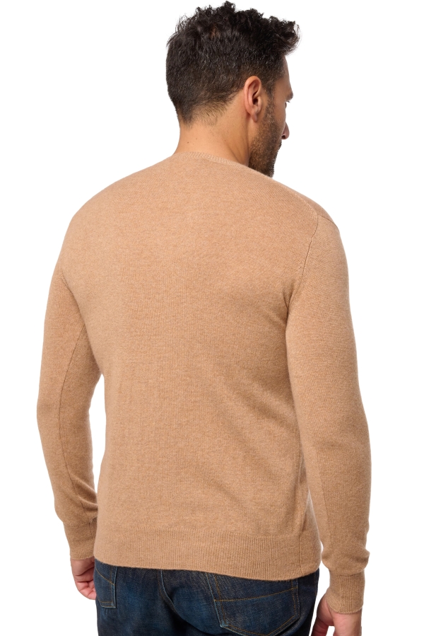 Kasjmier heren kasjmier pullover met v hals tor first african camel l