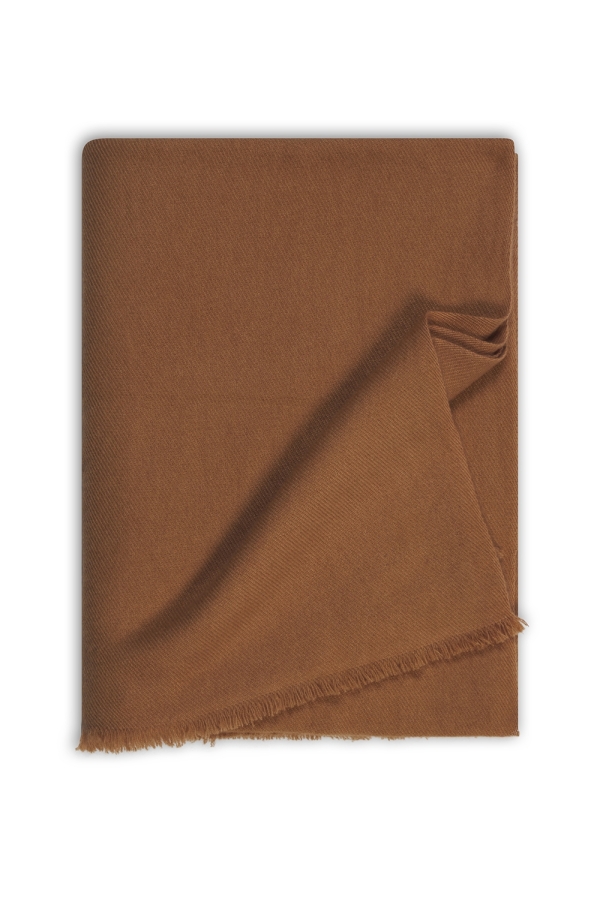 Kasjmier heren kasjmier toodoo plain l 220 x 220 camel 220x220cm