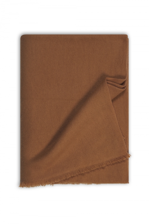 Kasjmier heren kasjmier toodoo plain s 140 x 200 camel 140 x 200 cm