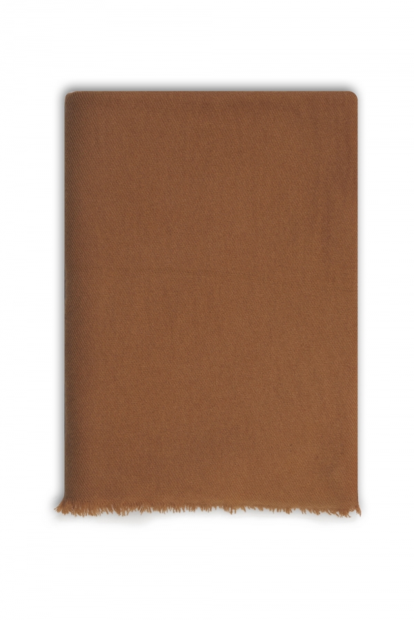 Kasjmier heren kasjmier toodoo plain s 140 x 200 camel 140 x 200 cm