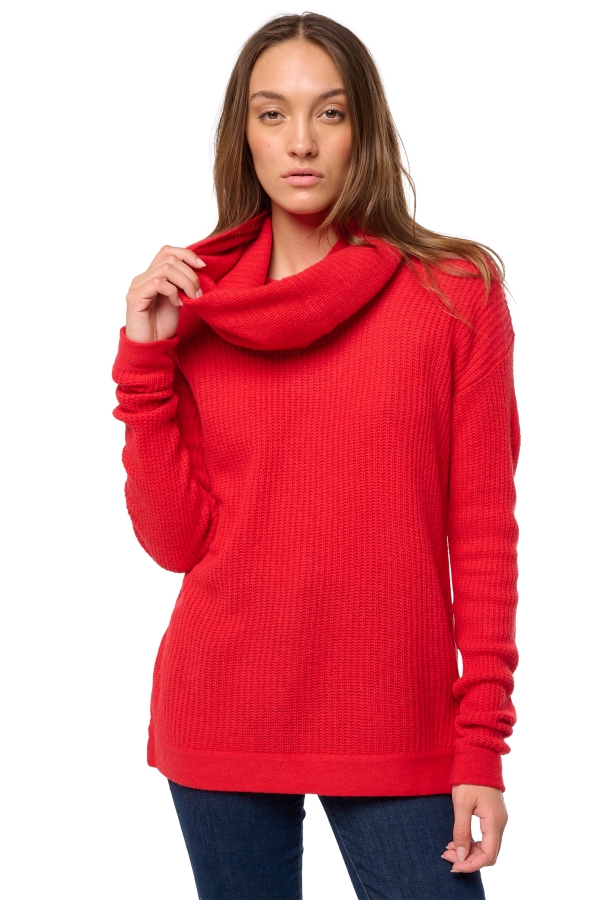 Yak dames kasjmier pullover met kol zenica grenadine s