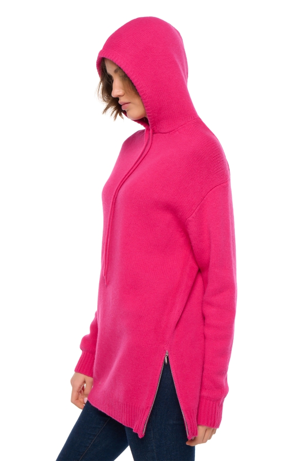 Yak dames kasjmier pullover met ronde hals veria lipstick xs