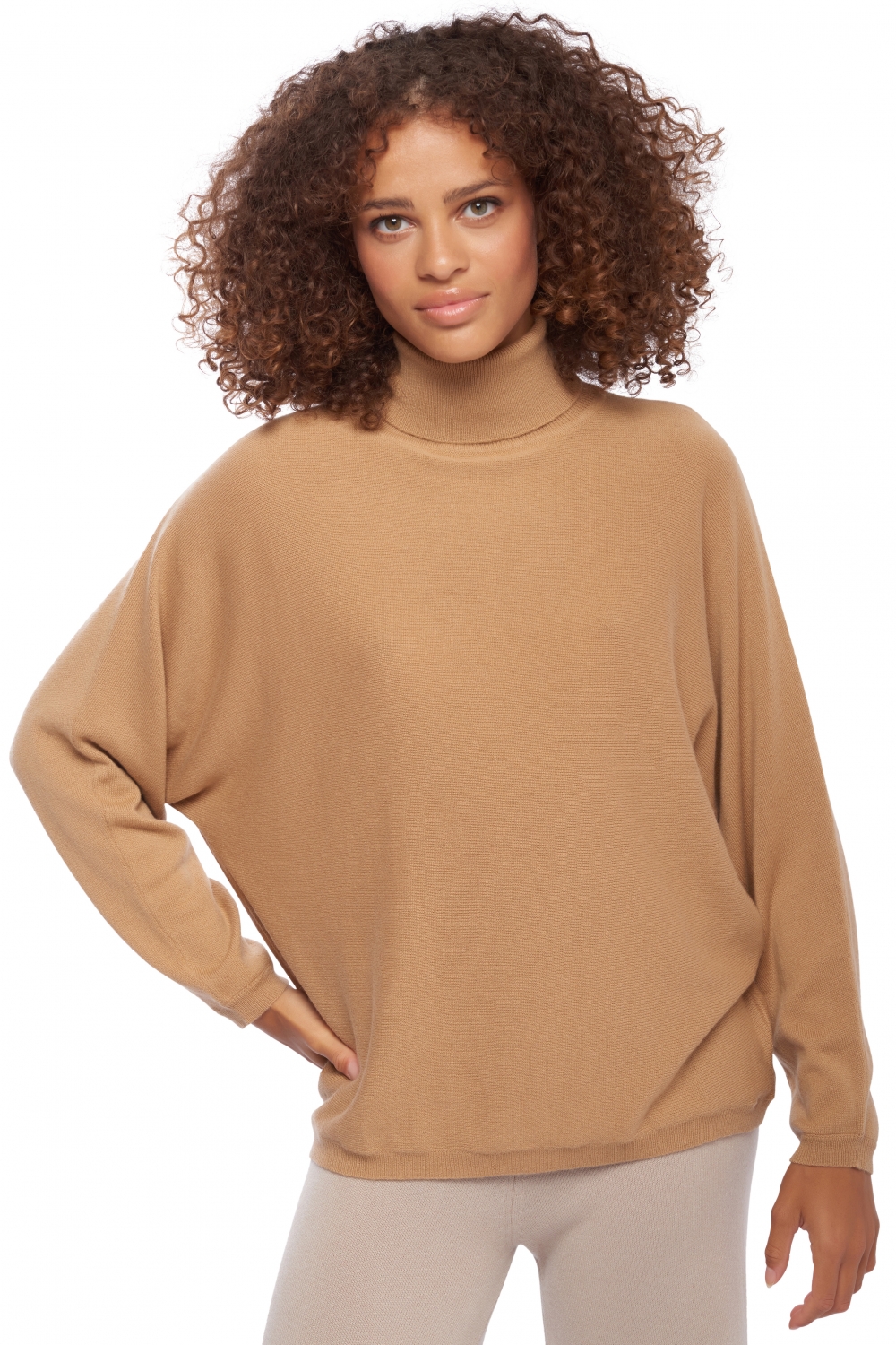 Kasjmier dames kasjmier amarillo camel 3xl