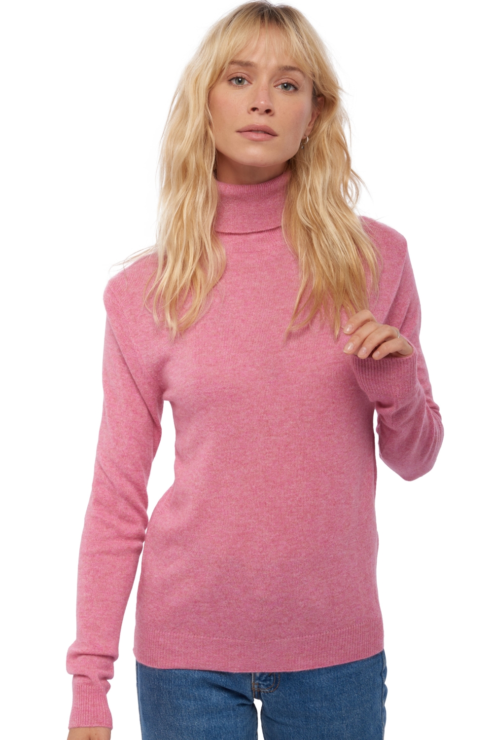 Kasjmier dames kasjmier basic pullovers voor lage prijzen tale first carnation pink m