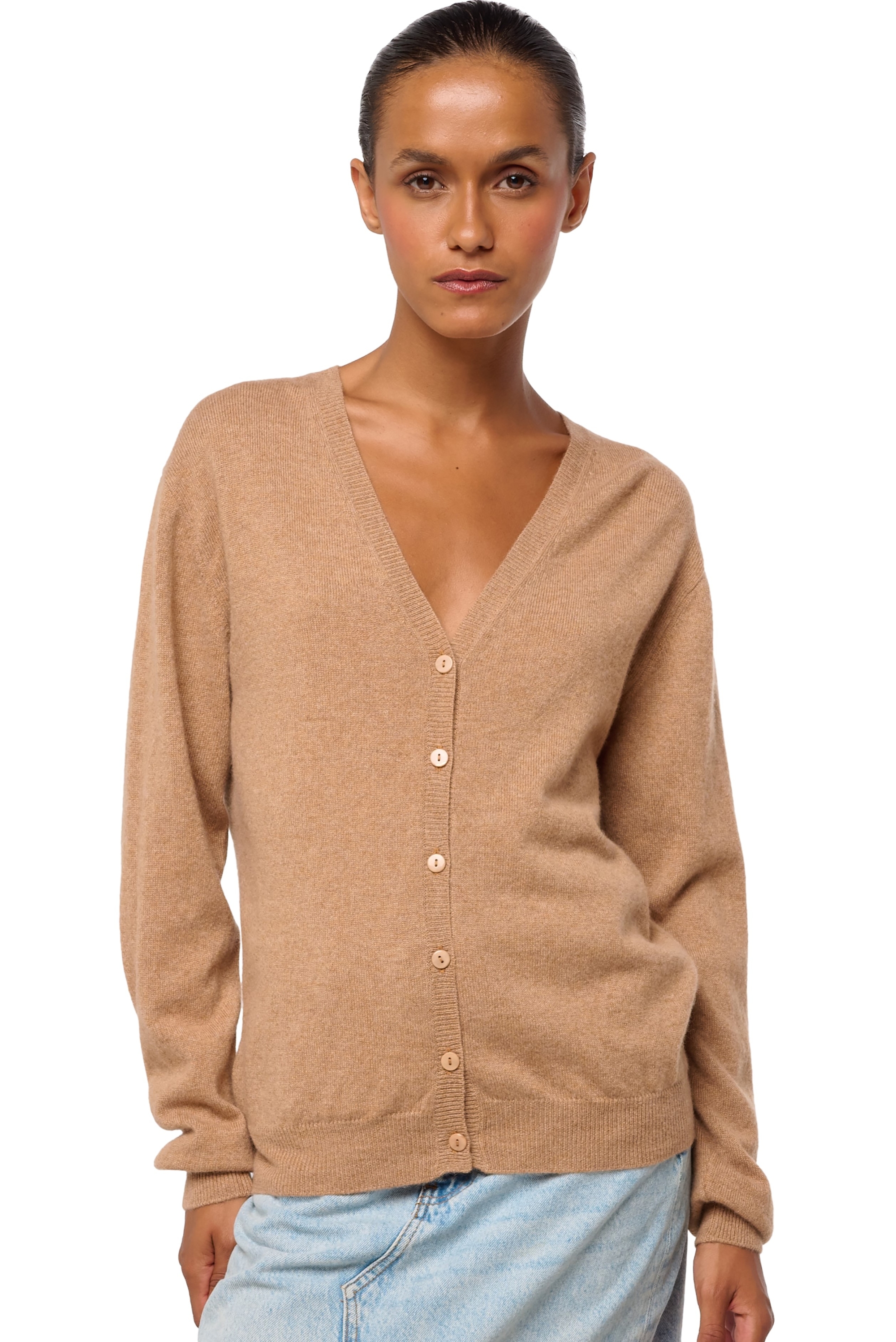 Kasjmier dames kasjmier basic pullovers voor lage prijzen taline first african camel l