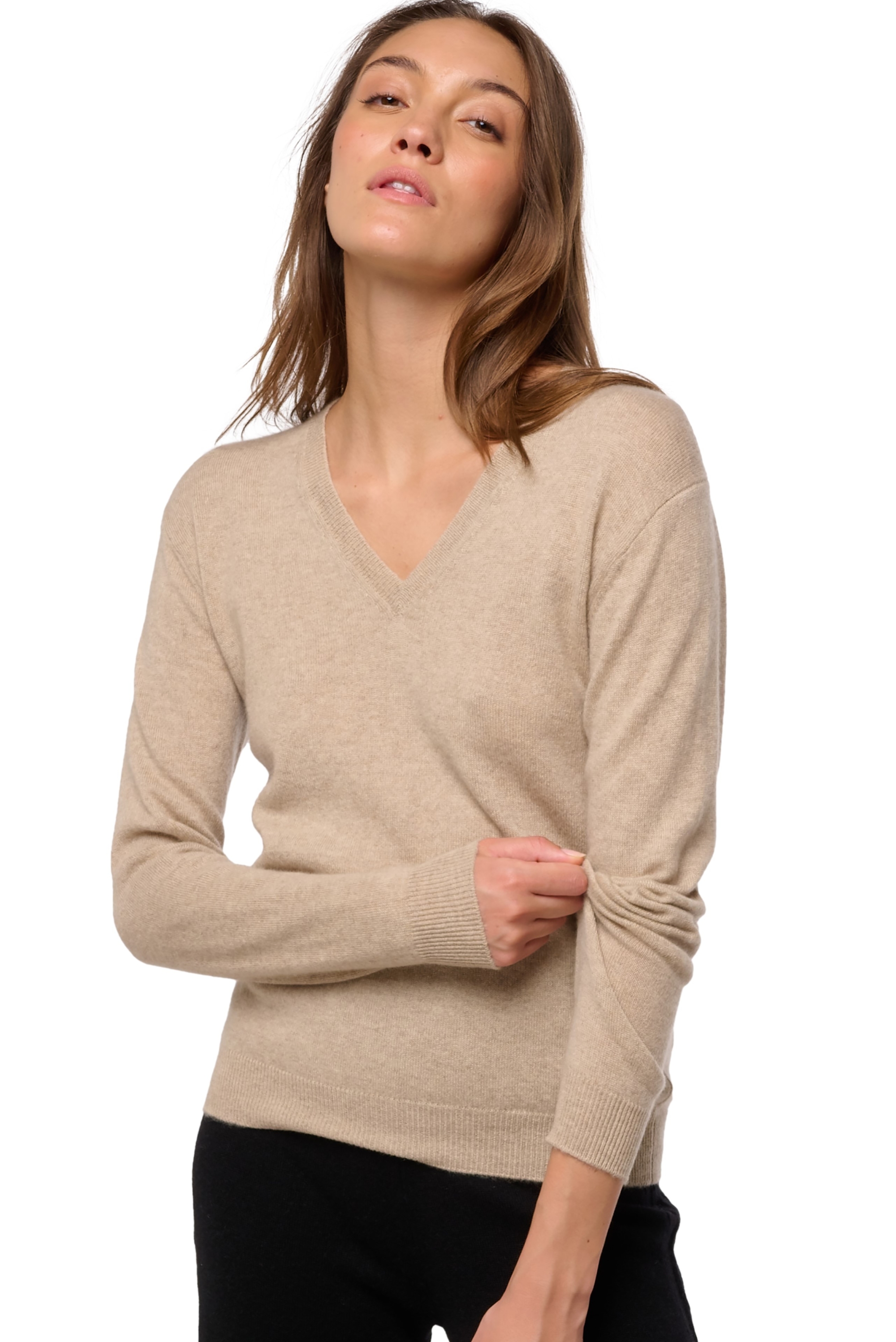 Kasjmier dames kasjmier basic pullovers voor lage prijzen tessa first spelt l