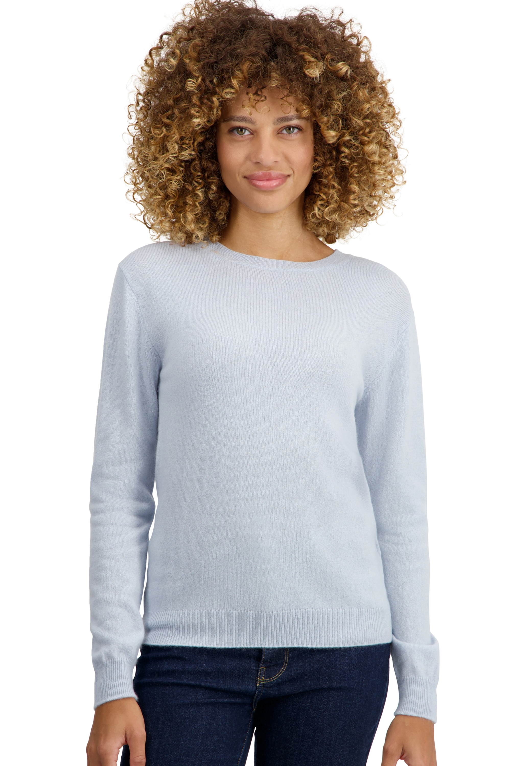 Kasjmier dames kasjmier pullover met ronde hals thalia first whisper 2xl