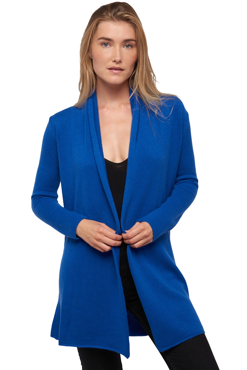 Kasjmier dames kasjmier vesten perla lapis blue 2xl